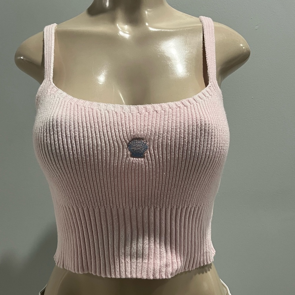 Forever 21 Light Pink Ribbed Tank Top